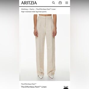 Aritzia Effortless Pant Linen